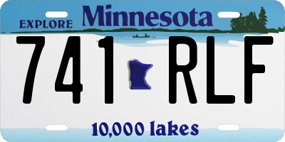 MN license plate 741RLF
