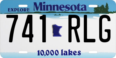 MN license plate 741RLG