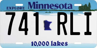 MN license plate 741RLI