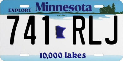 MN license plate 741RLJ