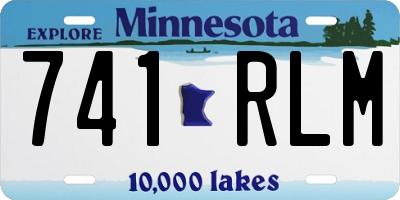 MN license plate 741RLM