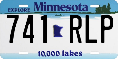 MN license plate 741RLP