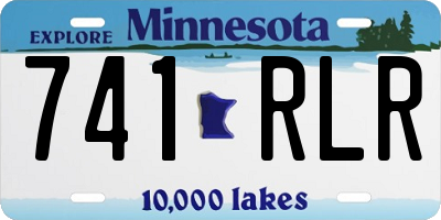 MN license plate 741RLR