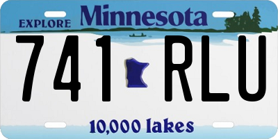 MN license plate 741RLU
