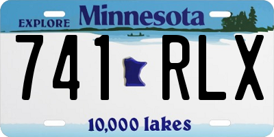 MN license plate 741RLX