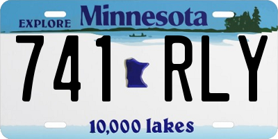MN license plate 741RLY