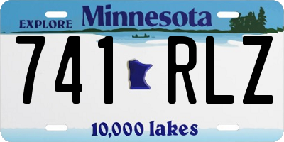 MN license plate 741RLZ