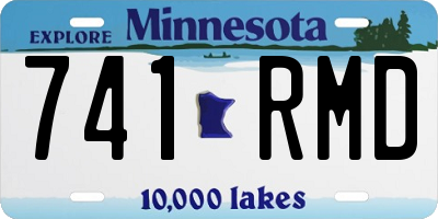 MN license plate 741RMD