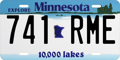 MN license plate 741RME