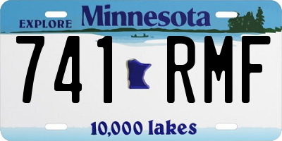 MN license plate 741RMF