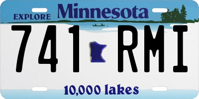 MN license plate 741RMI