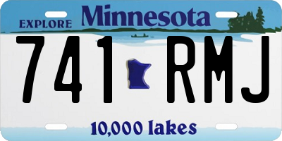 MN license plate 741RMJ