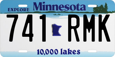 MN license plate 741RMK