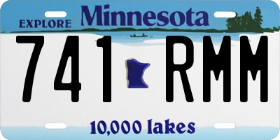 MN license plate 741RMM