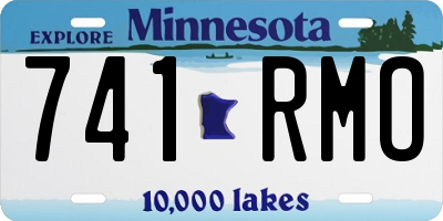 MN license plate 741RMO