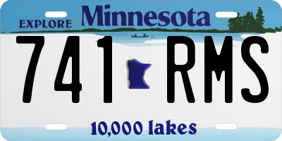 MN license plate 741RMS