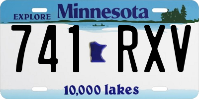 MN license plate 741RXV