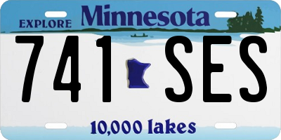 MN license plate 741SES