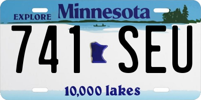 MN license plate 741SEU