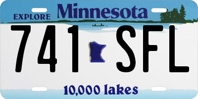 MN license plate 741SFL