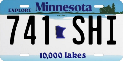 MN license plate 741SHI