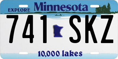 MN license plate 741SKZ