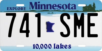 MN license plate 741SME