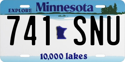 MN license plate 741SNU