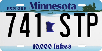 MN license plate 741STP