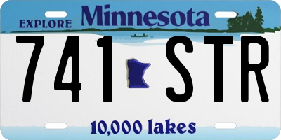 MN license plate 741STR