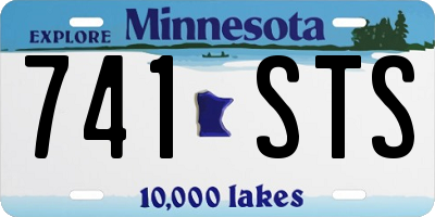 MN license plate 741STS