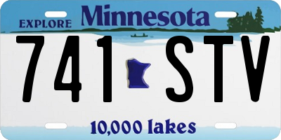MN license plate 741STV
