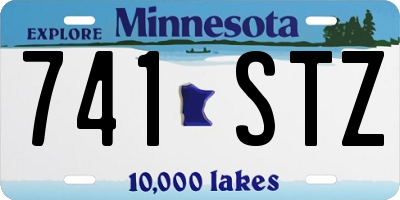 MN license plate 741STZ