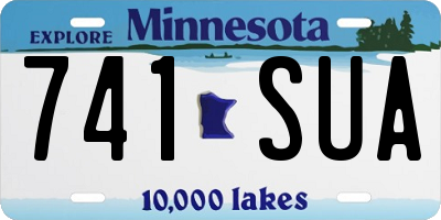 MN license plate 741SUA