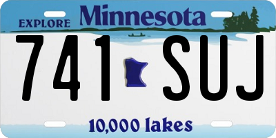 MN license plate 741SUJ