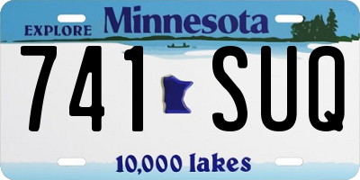 MN license plate 741SUQ