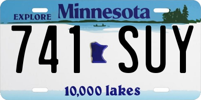 MN license plate 741SUY