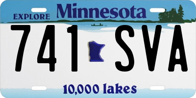 MN license plate 741SVA
