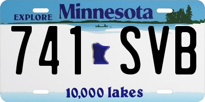 MN license plate 741SVB