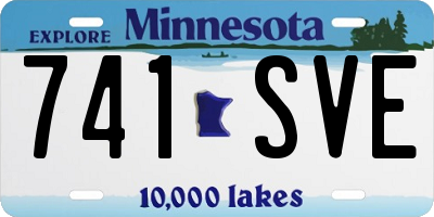 MN license plate 741SVE