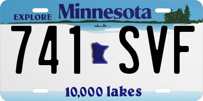 MN license plate 741SVF