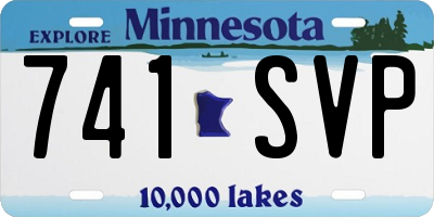 MN license plate 741SVP