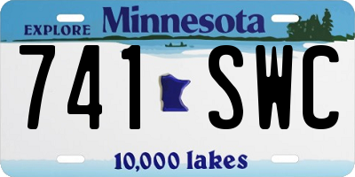 MN license plate 741SWC