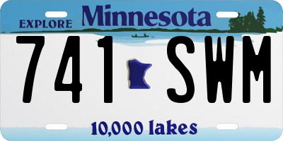 MN license plate 741SWM