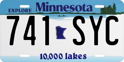 MN license plate 741SYC