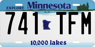 MN license plate 741TFM