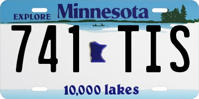 MN license plate 741TIS