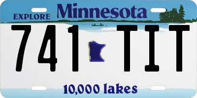 MN license plate 741TIT