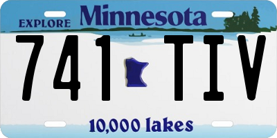 MN license plate 741TIV