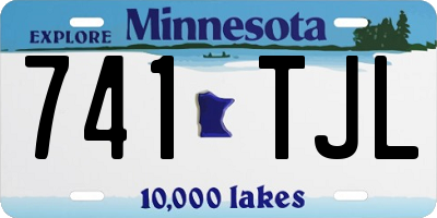 MN license plate 741TJL